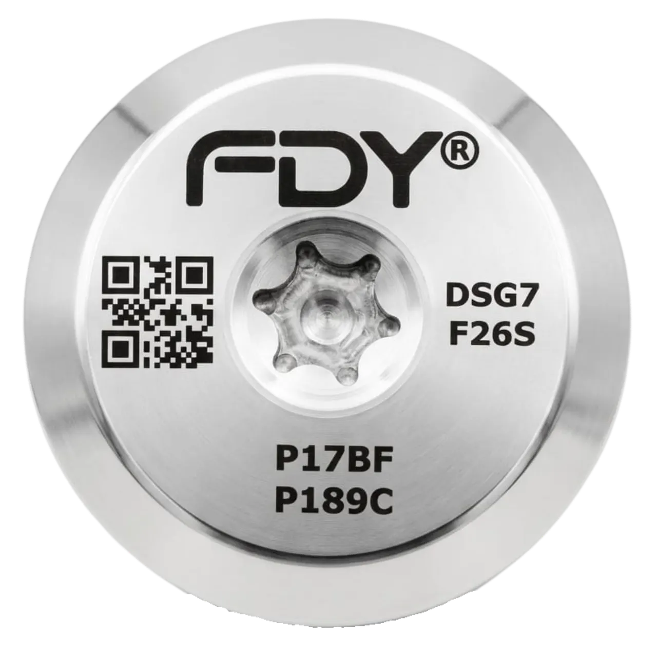 Parte superior del acumulador de presión reforzado FDY para DSG 7, marcada con los códigos de avería P17BF y P189C